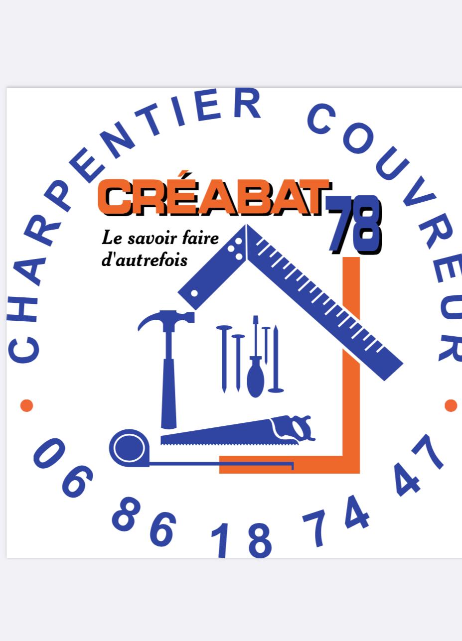 Logo CRÉABAT 78 couvreur charpentier Yvelines