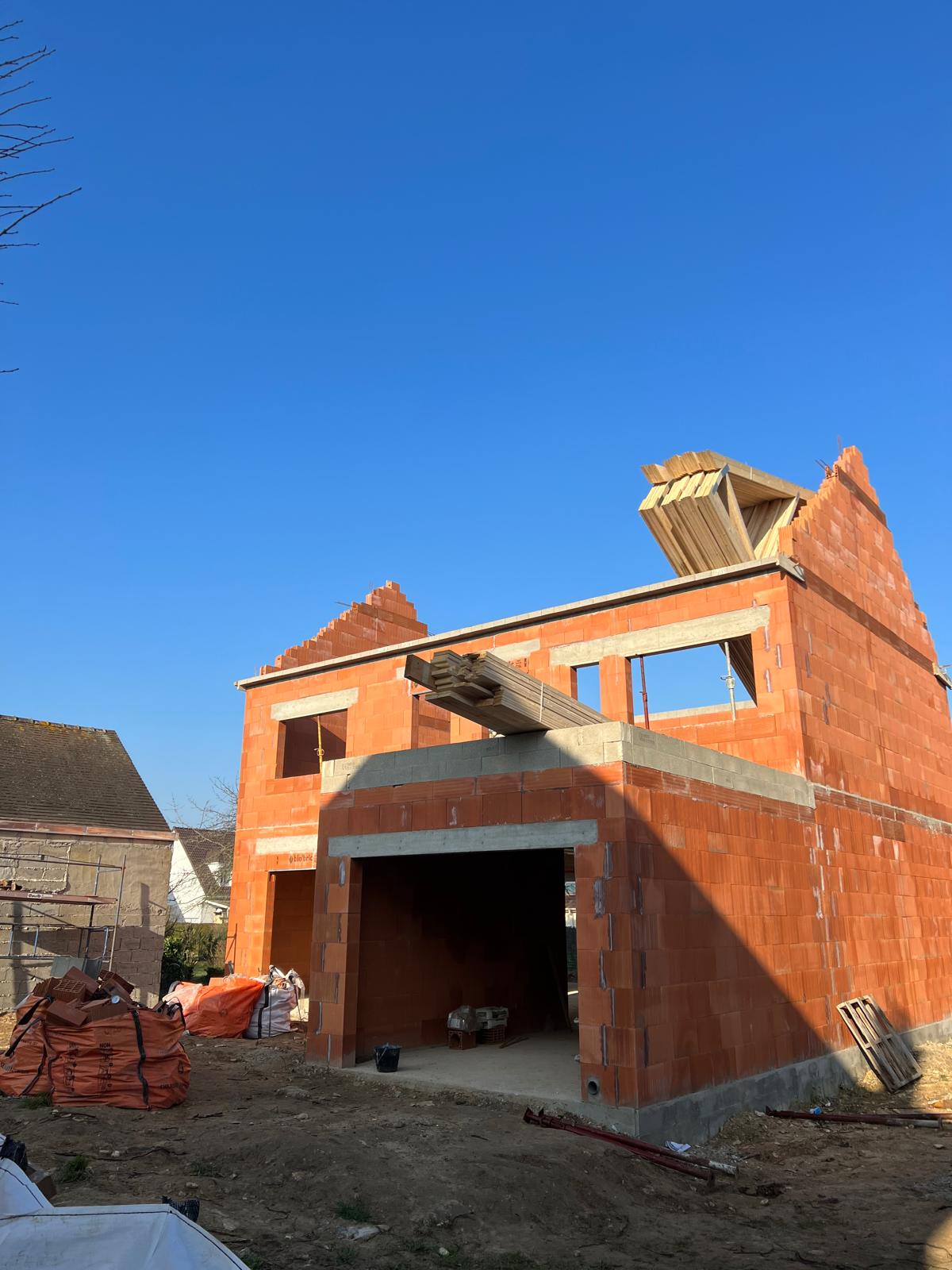 Chantier charpente toiture Yvelines CRÉABAT 78